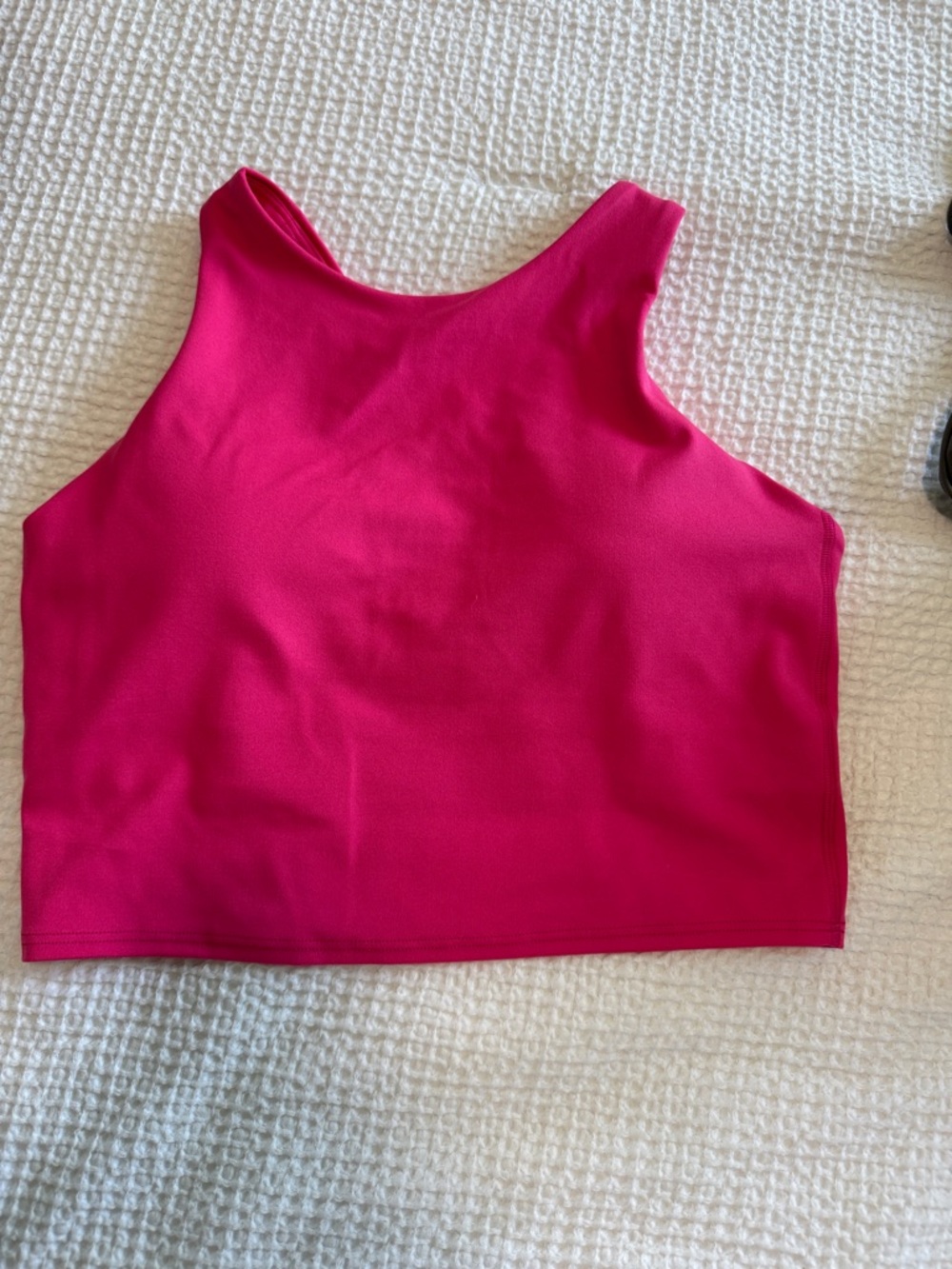 Women's Hot Pink Crop Tank Top